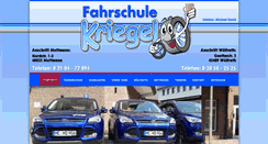 Desktop Screenshot of fahrschule-kriegel.de